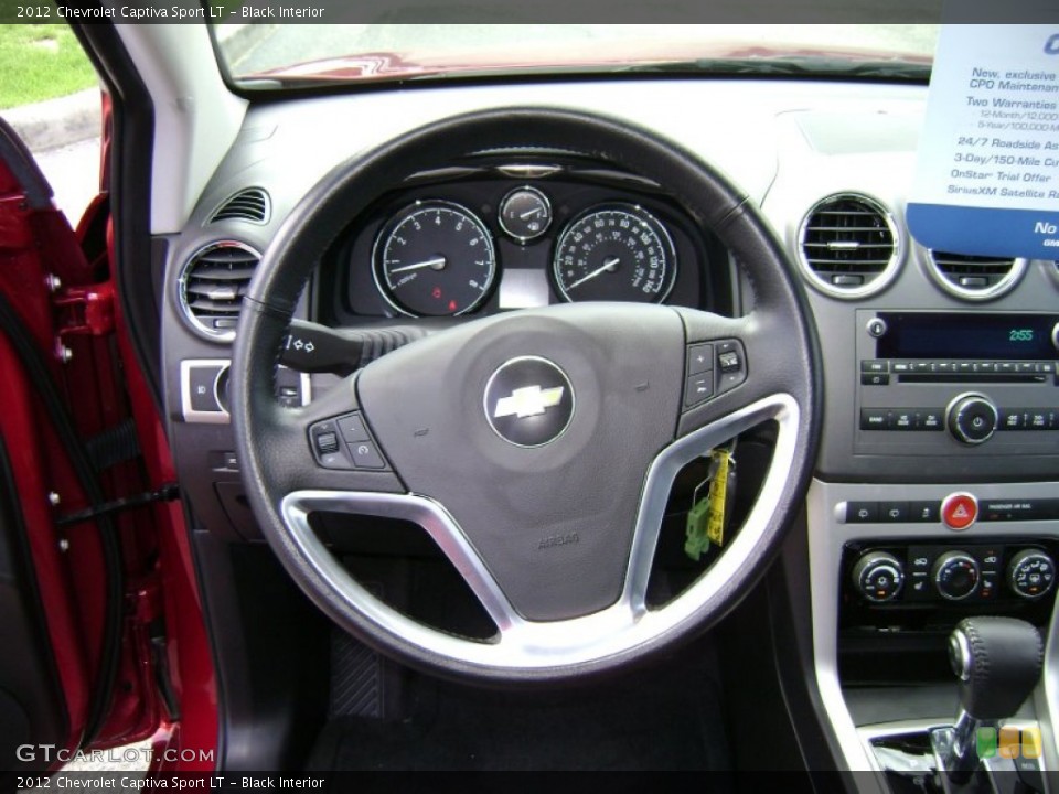 Black Interior Steering Wheel for the 2012 Chevrolet Captiva Sport LT #66107472