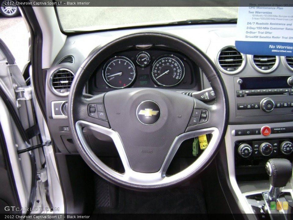 Black Interior Steering Wheel for the 2012 Chevrolet Captiva Sport LT #66107610