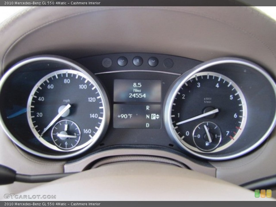 Cashmere Interior Gauges for the 2010 Mercedes-Benz GL 550 4Matic #66107943
