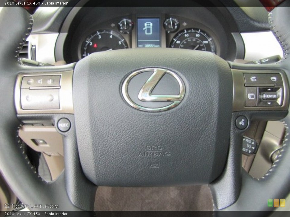 Sepia Interior Steering Wheel for the 2010 Lexus GX 460 #66108396