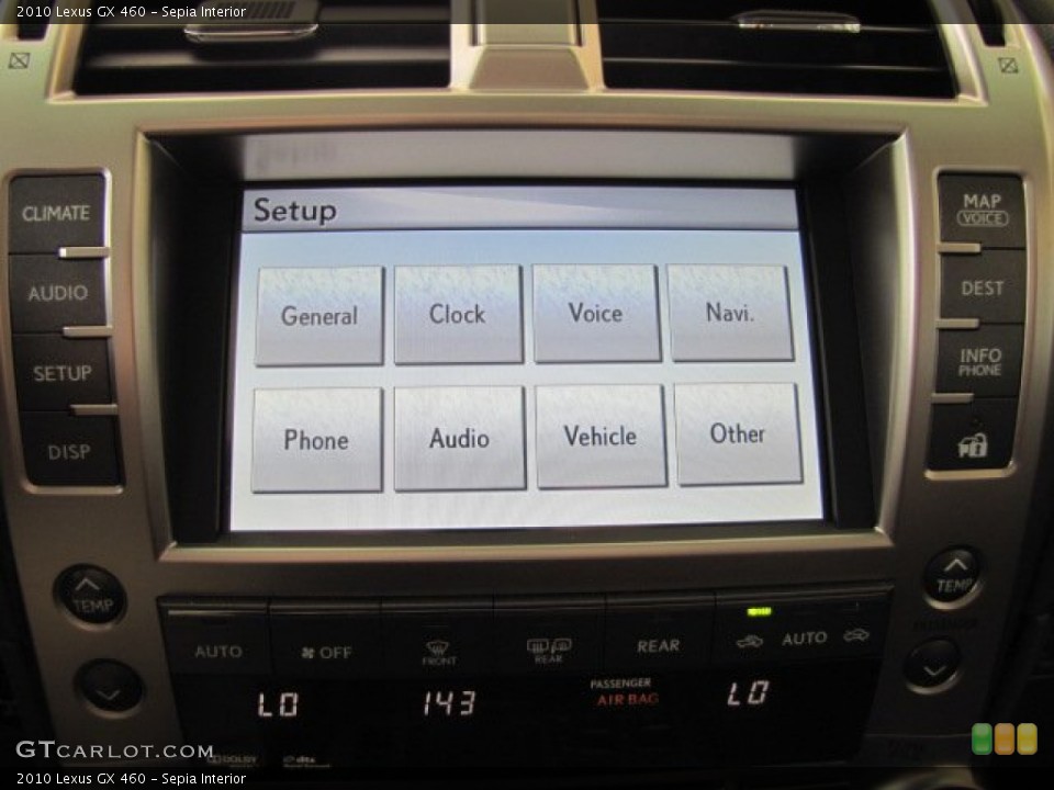 Sepia Interior Controls for the 2010 Lexus GX 460 #66108423