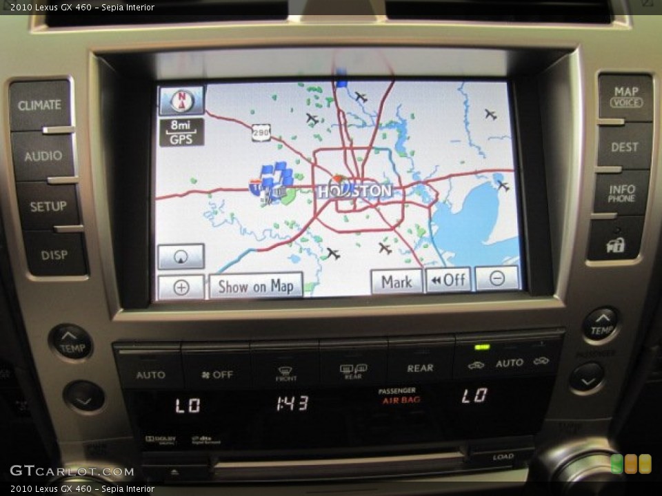 Sepia Interior Navigation for the 2010 Lexus GX 460 #66108429
