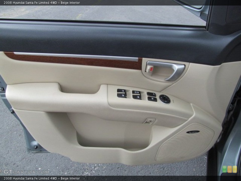 Beige Interior Door Panel for the 2008 Hyundai Santa Fe Limited 4WD #66110292