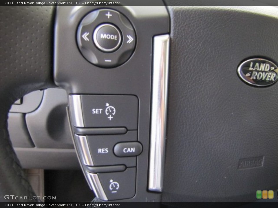 Ebony/Ebony Interior Controls for the 2011 Land Rover Range Rover Sport HSE LUX #66110502