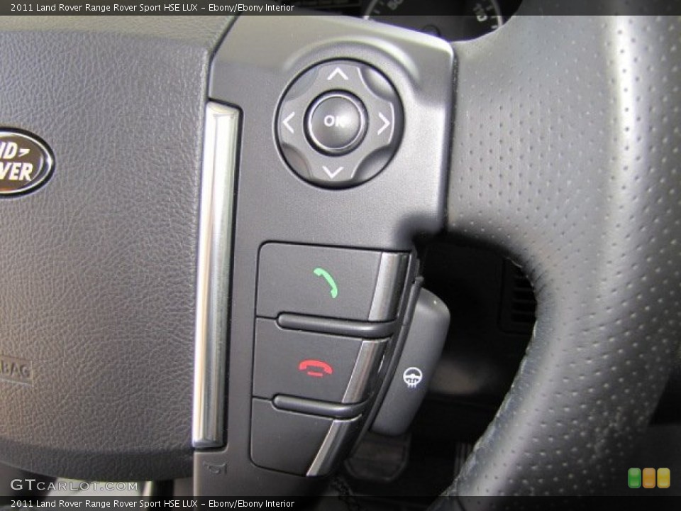 Ebony/Ebony Interior Controls for the 2011 Land Rover Range Rover Sport HSE LUX #66110508