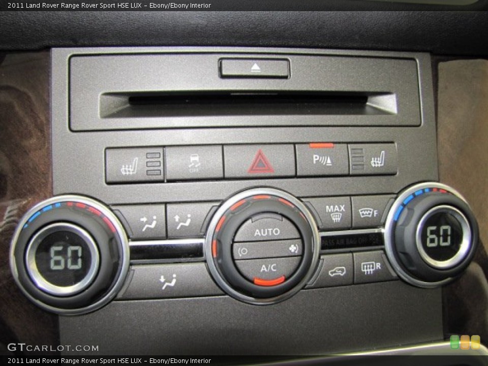 Ebony/Ebony Interior Controls for the 2011 Land Rover Range Rover Sport HSE LUX #66110568