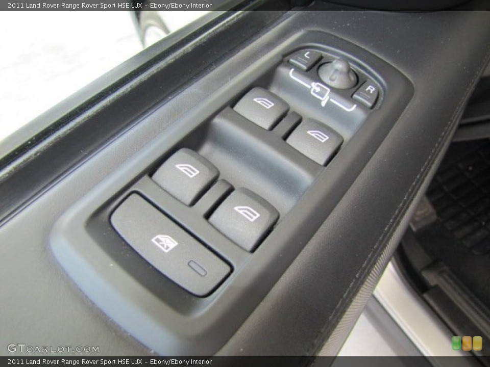 Ebony/Ebony Interior Controls for the 2011 Land Rover Range Rover Sport HSE LUX #66110697