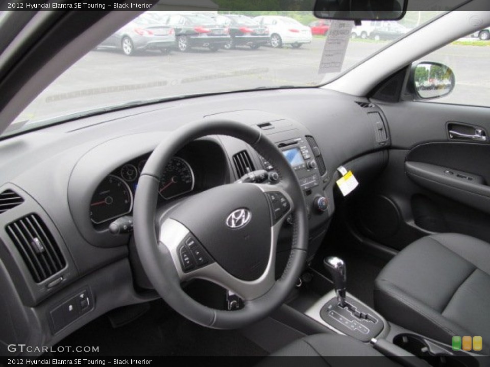 Black Interior Dashboard for the 2012 Hyundai Elantra SE Touring #66111653