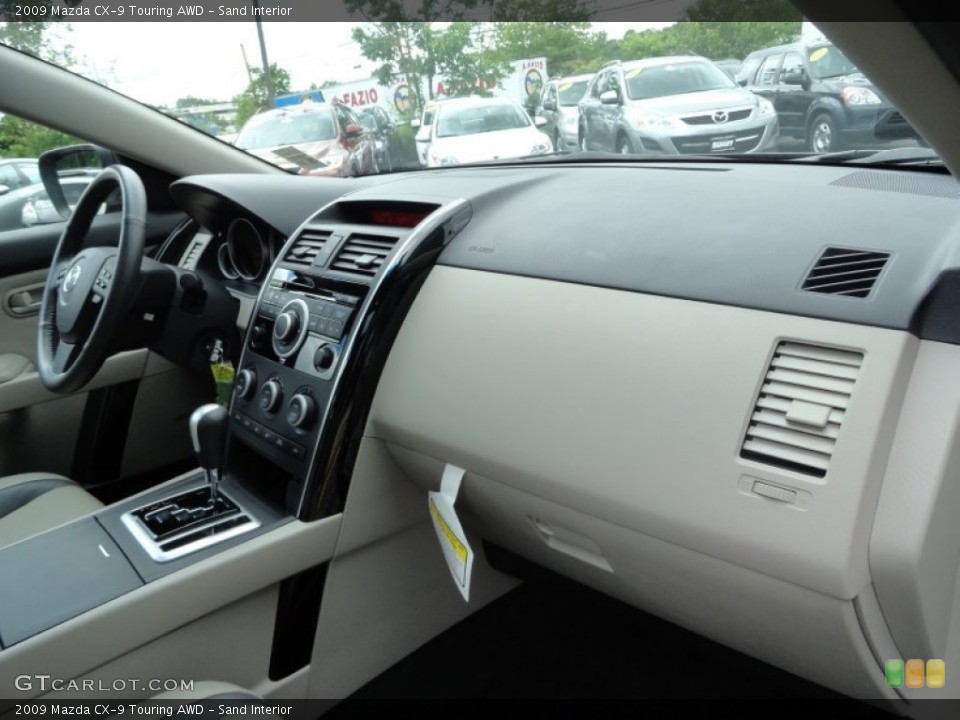 Sand Interior Dashboard for the 2009 Mazda CX-9 Touring AWD #66115851