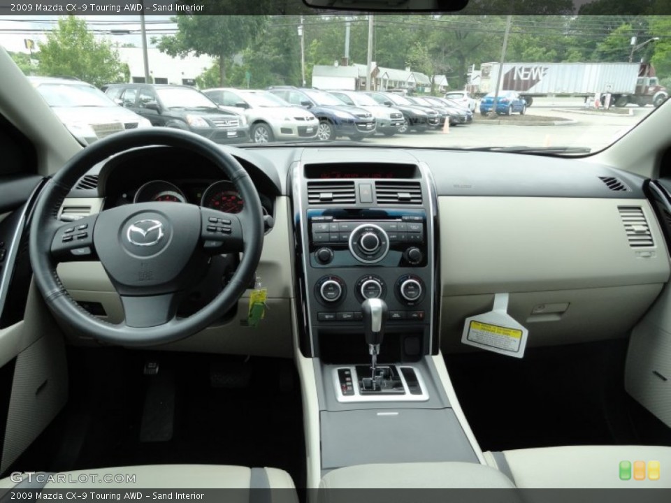 Sand Interior Dashboard for the 2009 Mazda CX-9 Touring AWD #66115959