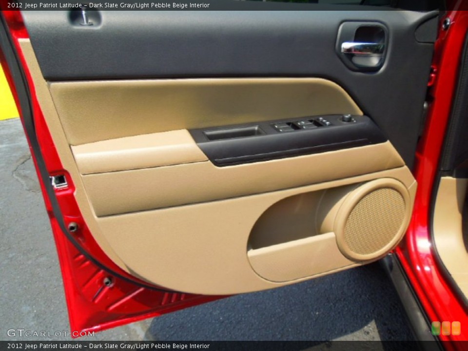 Dark Slate Gray/Light Pebble Beige Interior Door Panel for the 2012 Jeep Patriot Latitude #66118233