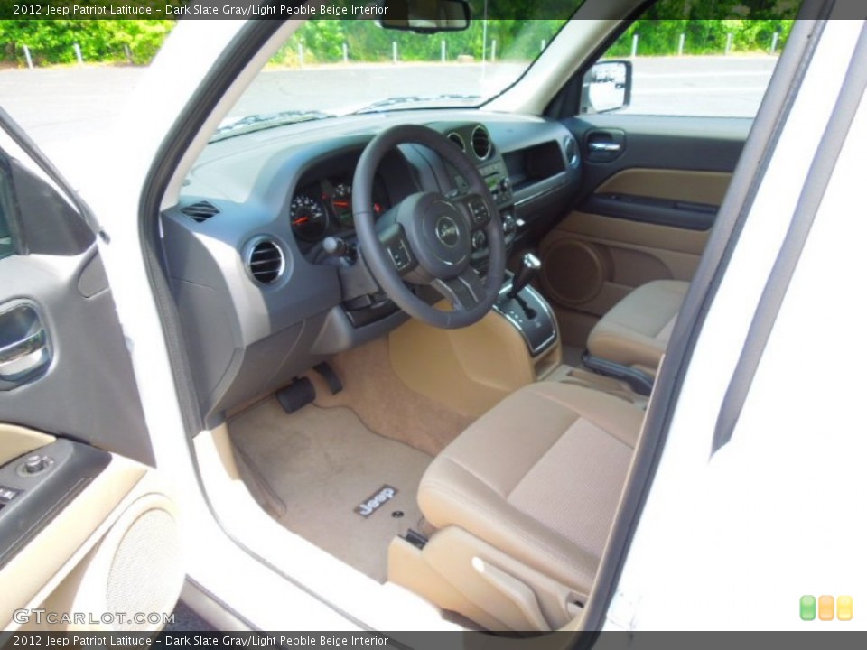Dark Slate Gray/Light Pebble Beige Interior Photo for the 2012 Jeep Patriot Latitude #66118622