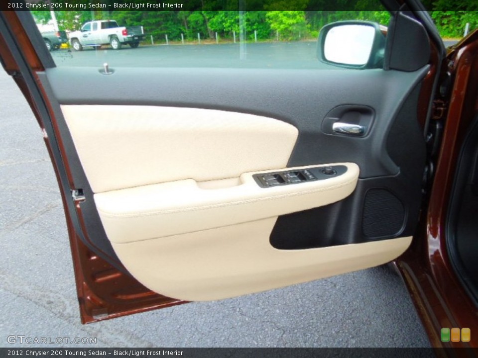 Black/Light Frost Interior Door Panel for the 2012 Chrysler 200 Touring Sedan #66118809
