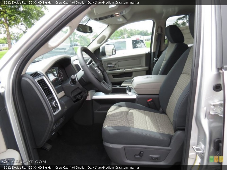 Dark Slate/Medium Graystone Interior Photo for the 2012 Dodge Ram 3500 HD Big Horn Crew Cab 4x4 Dually #66118885