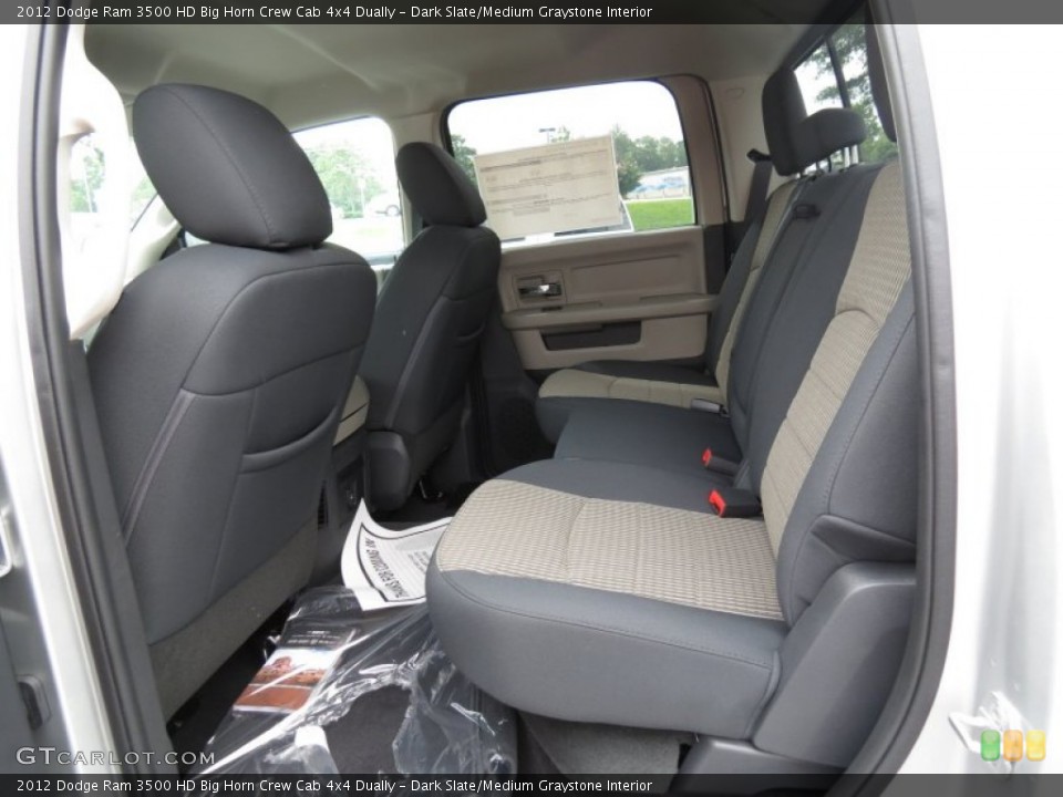 Dark Slate/Medium Graystone Interior Photo for the 2012 Dodge Ram 3500 HD Big Horn Crew Cab 4x4 Dually #66118890