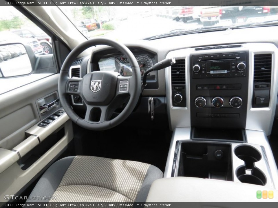 Dark Slate/Medium Graystone Interior Dashboard for the 2012 Dodge Ram 3500 HD Big Horn Crew Cab 4x4 Dually #66118905