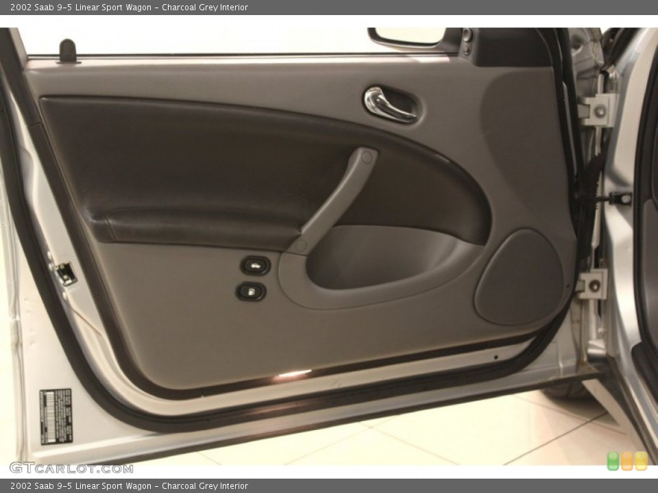 Charcoal Grey Interior Door Panel for the 2002 Saab 9-5 Linear Sport Wagon #66119538