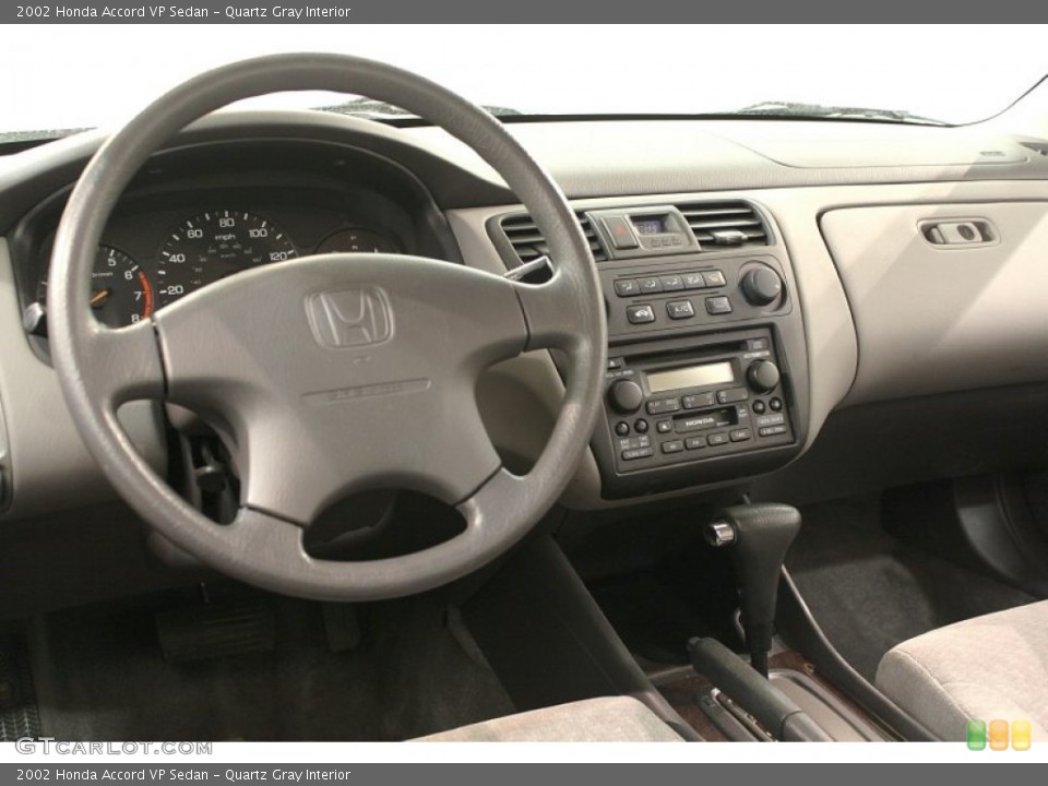 Quartz Gray Interior Dashboard for the 2002 Honda Accord VP Sedan #66119994