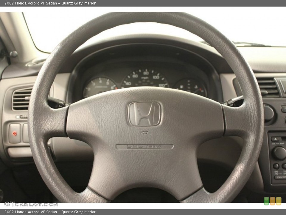 Quartz Gray Interior Steering Wheel for the 2002 Honda Accord VP Sedan #66119997