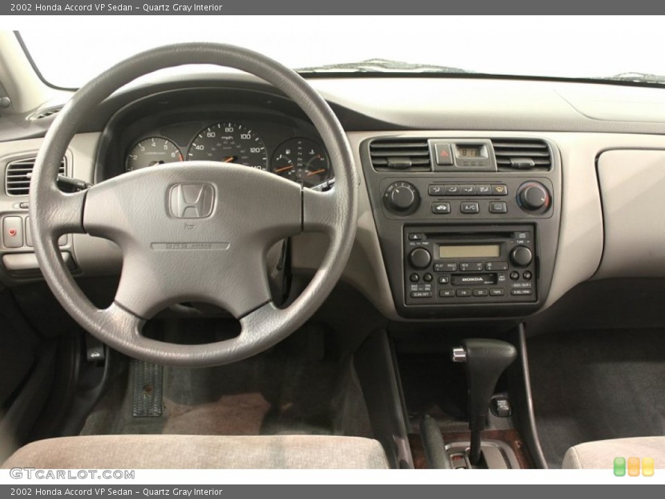 Quartz Gray Interior Dashboard for the 2002 Honda Accord VP Sedan #66120021