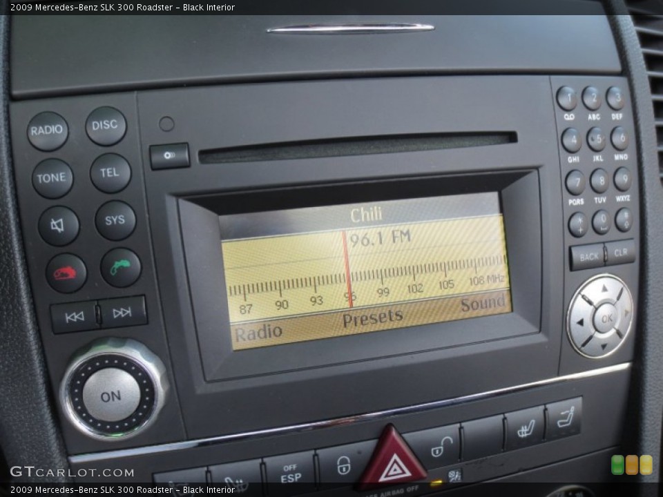 Black Interior Audio System for the 2009 Mercedes-Benz SLK 300 Roadster #66124061