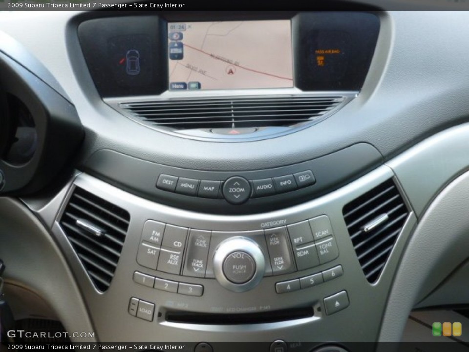 Slate Gray Interior Controls for the 2009 Subaru Tribeca Limited 7 Passenger #66125808