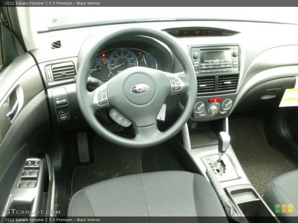 Black Interior Dashboard for the 2012 Subaru Forester 2.5 X Premium #66126938
