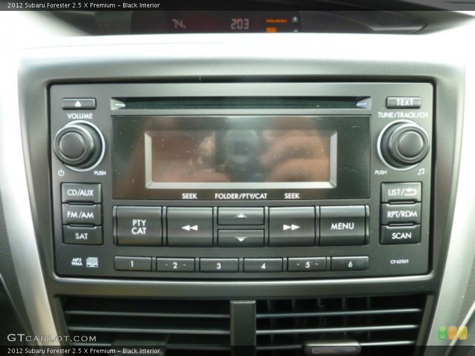 Black Interior Audio System for the 2012 Subaru Forester 2.5 X Premium #66126989