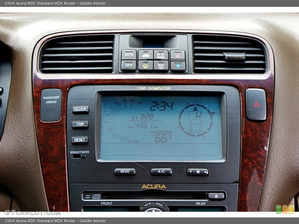 Saddle Interior Controls for the 2004 Acura MDX  #66127361