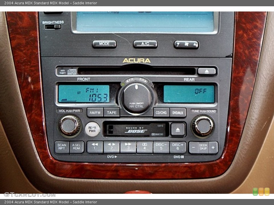 Saddle Interior Controls for the 2004 Acura MDX  #66127370