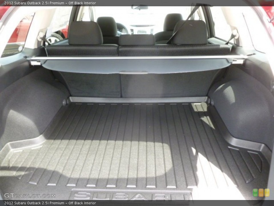 Off Black Interior Trunk for the 2012 Subaru Outback 2.5i Premium #66127511
