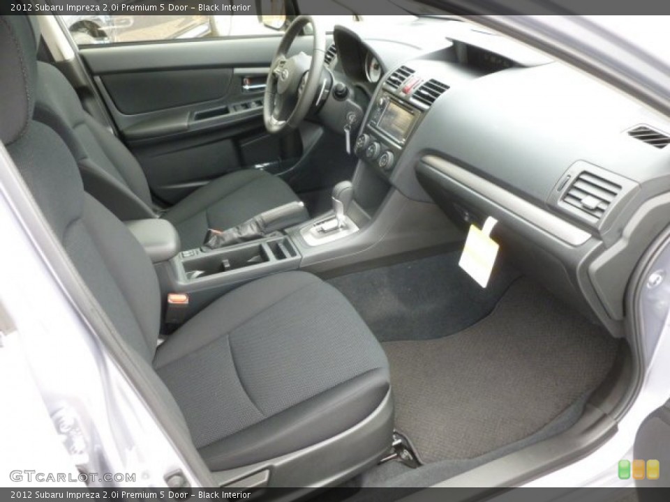 Black Interior Photo for the 2012 Subaru Impreza 2.0i Premium 5 Door #66127958