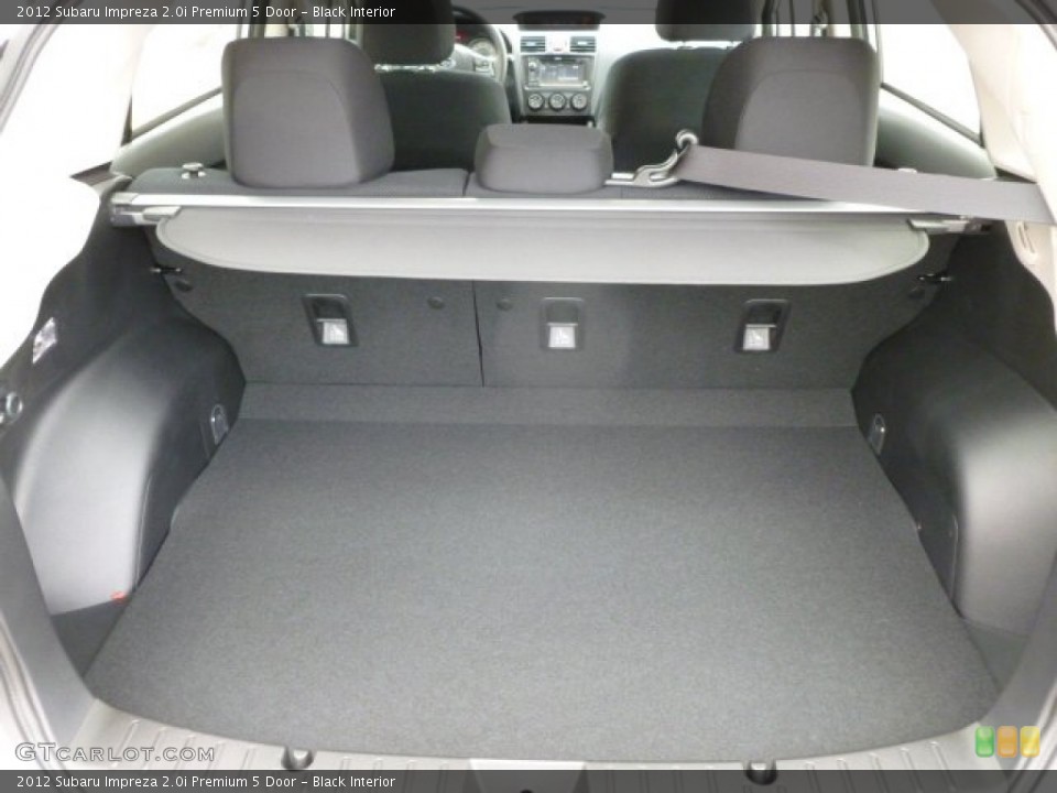 Black Interior Trunk for the 2012 Subaru Impreza 2.0i Premium 5 Door #66127988