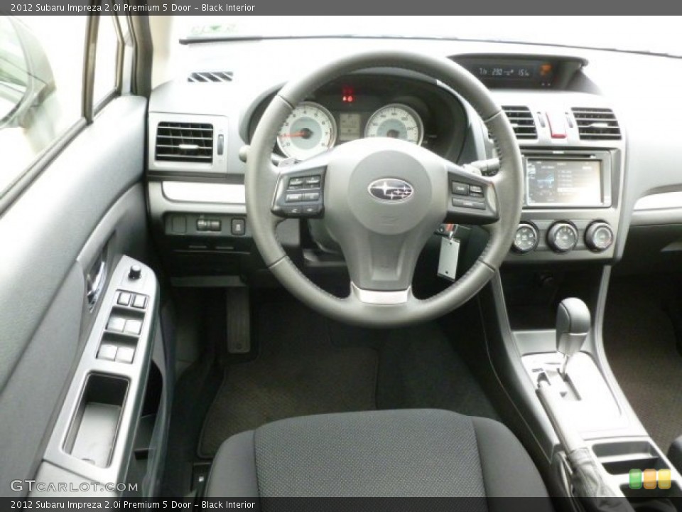 Black Interior Dashboard for the 2012 Subaru Impreza 2.0i Premium 5 Door #66128006