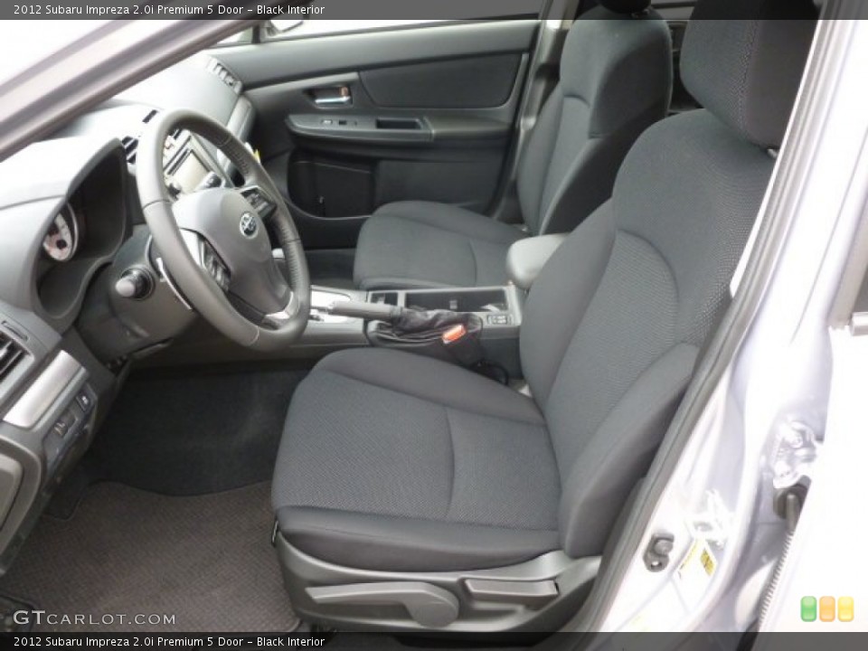 Black Interior Photo for the 2012 Subaru Impreza 2.0i Premium 5 Door #66128016