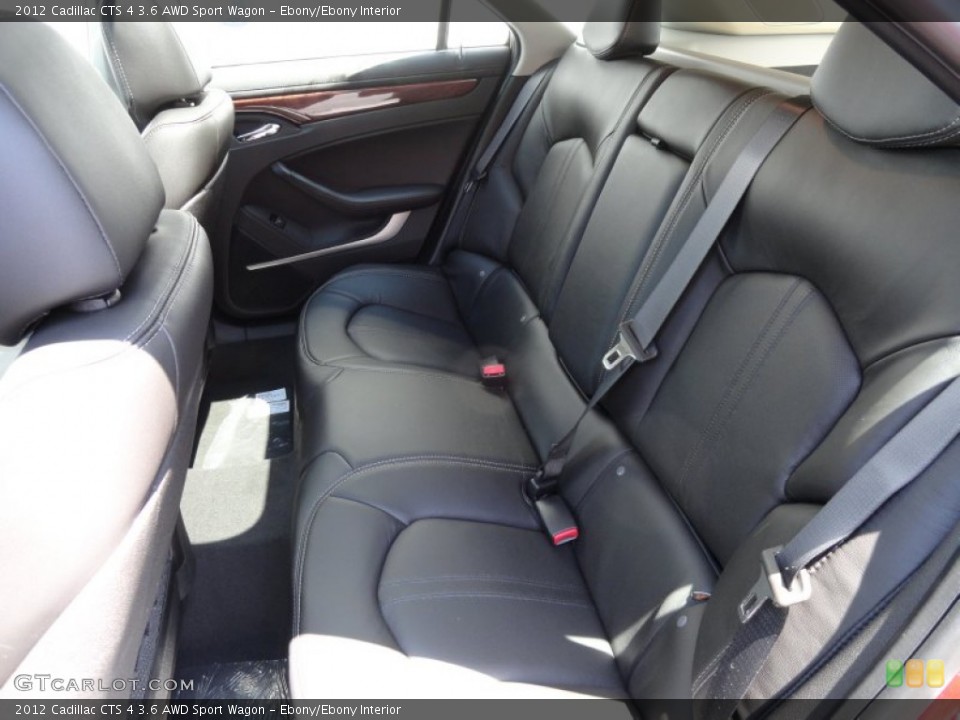 Ebony/Ebony Interior Rear Seat for the 2012 Cadillac CTS 4 3.6 AWD Sport Wagon #66128195