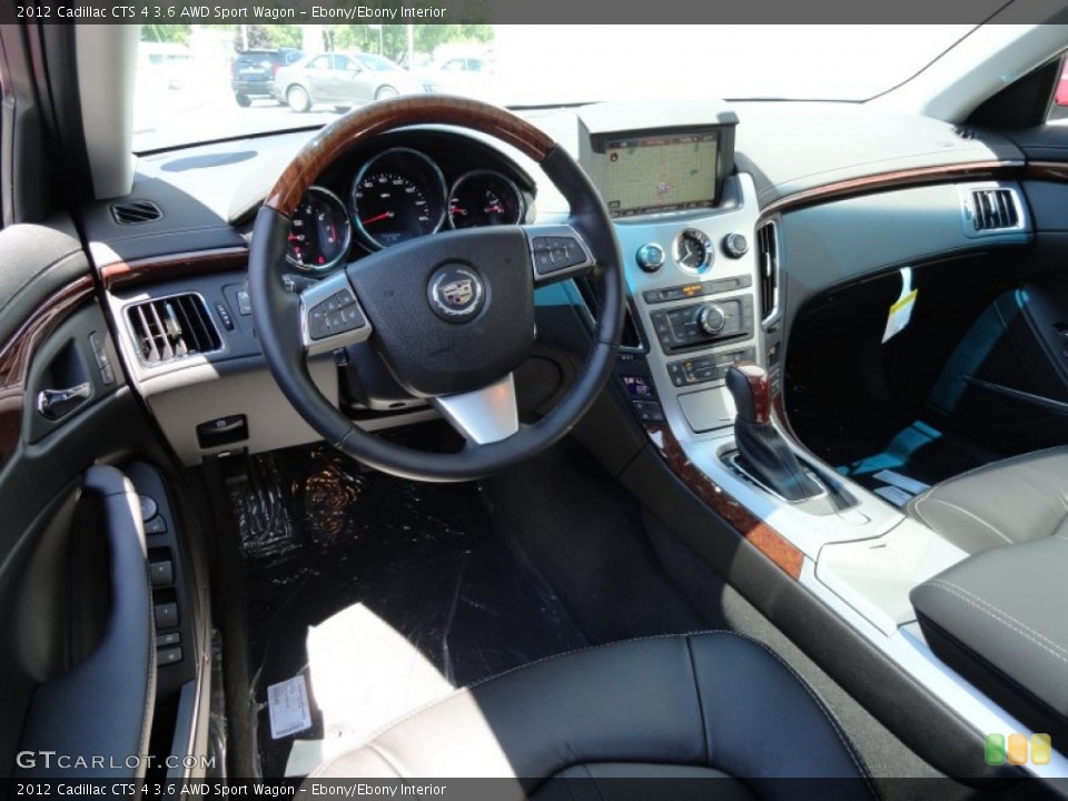 Ebony/Ebony Interior Dashboard for the 2012 Cadillac CTS 4 3.6 AWD Sport Wagon #66128213
