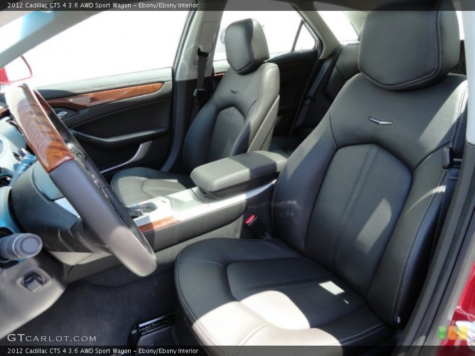 Ebony/Ebony Interior Photo for the 2012 Cadillac CTS 4 3.6 AWD Sport Wagon #66128219