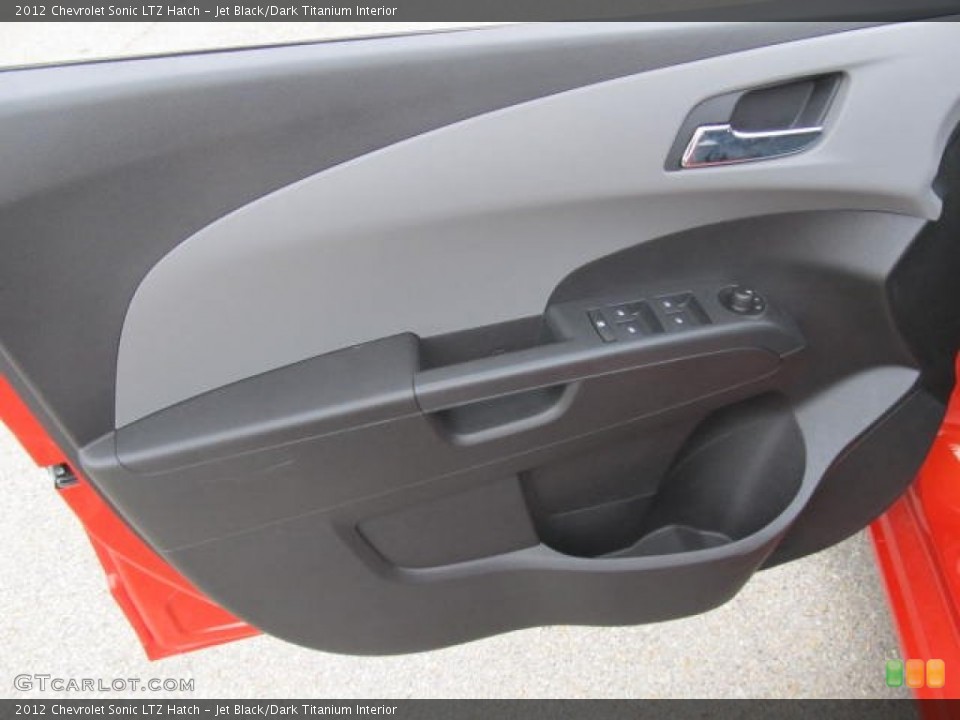 Jet Black/Dark Titanium Interior Door Panel for the 2012 Chevrolet Sonic LTZ Hatch #66129963