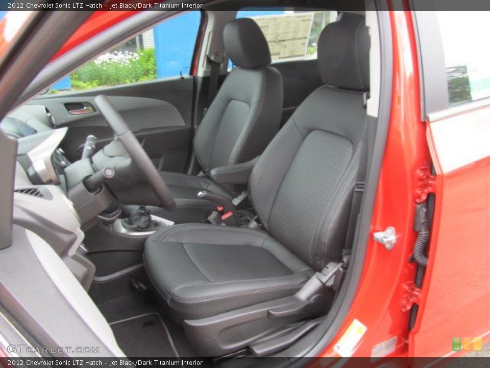 Jet Black/Dark Titanium Interior Photo for the 2012 Chevrolet Sonic LTZ Hatch #66129986