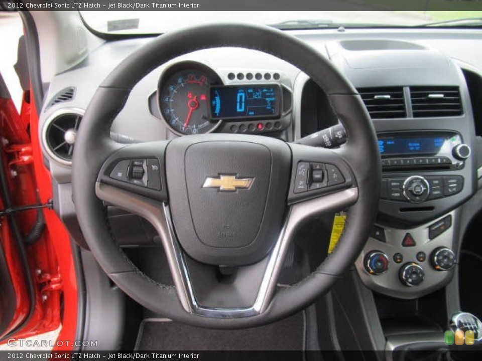Jet Black/Dark Titanium Interior Steering Wheel for the 2012 Chevrolet Sonic LTZ Hatch #66130004