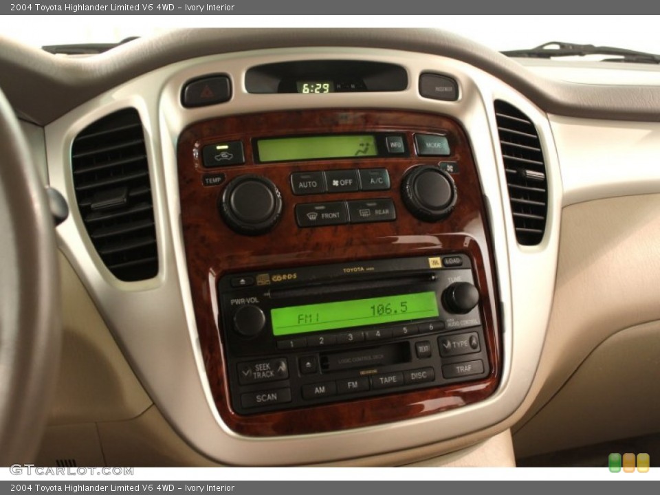Ivory Interior Controls for the 2004 Toyota Highlander Limited V6 4WD #66130655