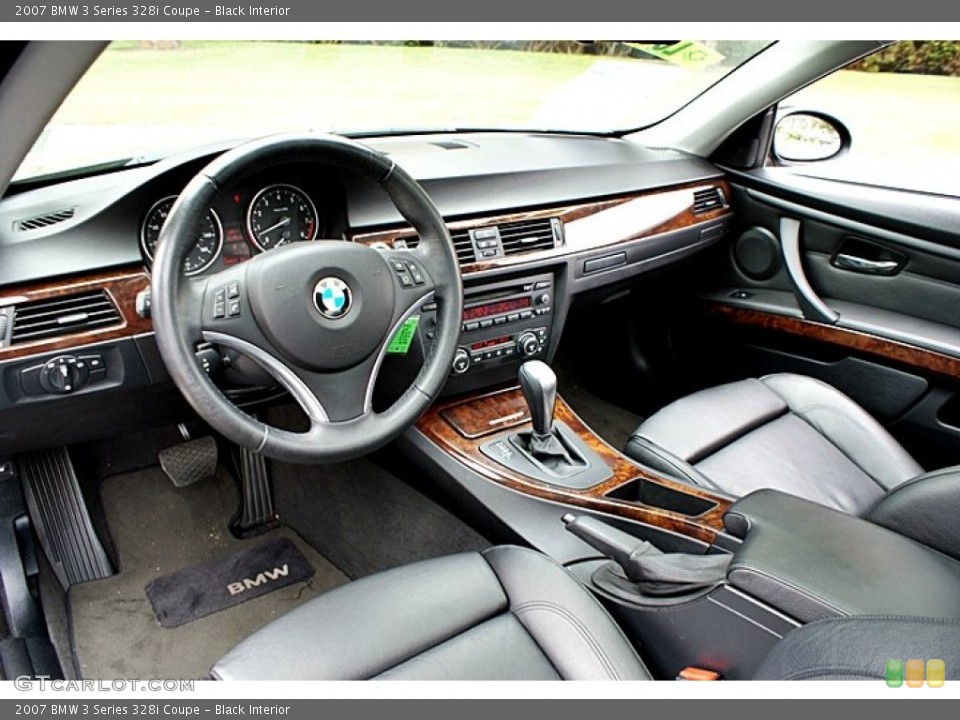 Black Interior Prime Interior for the 2007 BMW 3 Series 328i Coupe #66131303