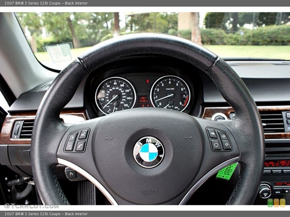 Black Interior Steering Wheel for the 2007 BMW 3 Series 328i Coupe #66131309