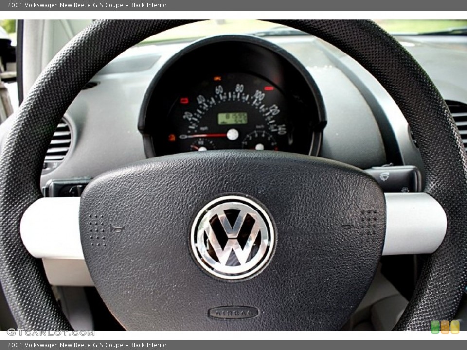 Black Interior Steering Wheel for the 2001 Volkswagen New Beetle GLS Coupe #66132098