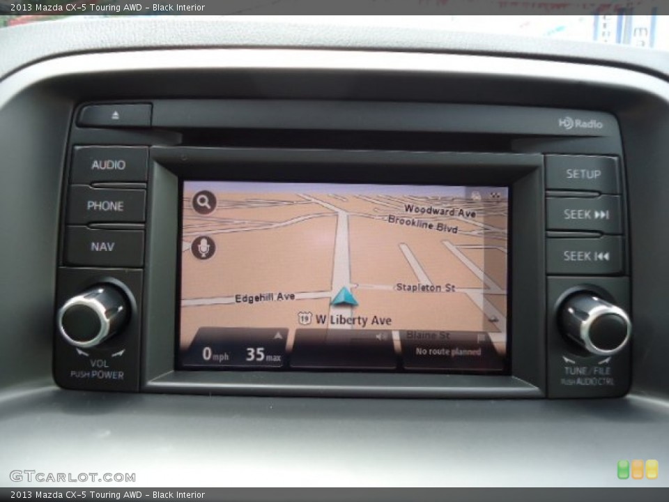 Black Interior Navigation for the 2013 Mazda CX-5 Touring AWD #66132545