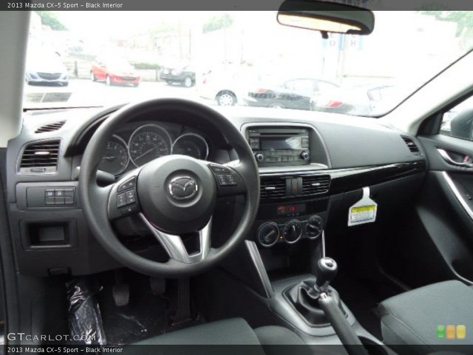Black Interior Dashboard for the 2013 Mazda CX-5 Sport #66133022