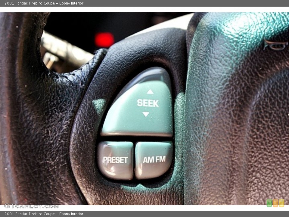 Ebony Interior Controls for the 2001 Pontiac Firebird Coupe #66133697
