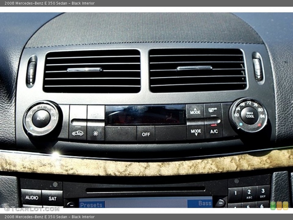 Black Interior Controls for the 2008 Mercedes-Benz E 350 Sedan #66134549
