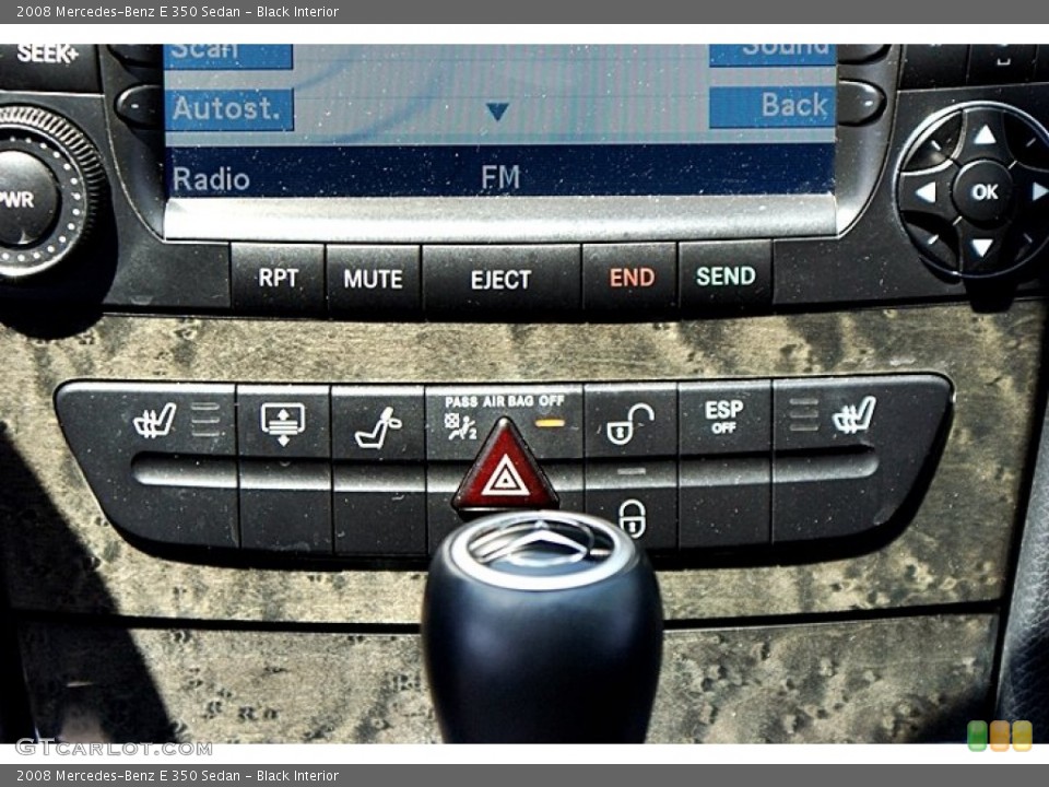 Black Interior Controls for the 2008 Mercedes-Benz E 350 Sedan #66134564